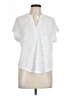 Cable & Gauge White Short Sleeve Blouse Size L - photo 1