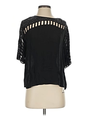 Rebecca Taylor Short Sleeve Silk Top (view 1)