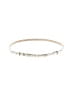 Burberry 100% Leather Ivory Gold Leather Belt Size M - photo 1