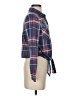 Passport 100% Polyester Plaid Blue Long Sleeve Blouse Size S - photo 4