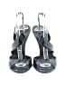 Gucci 100% Patent Leather Gray Black Sandals Size EU (IT) 37 1/2 / US 7 1/2 - photo 2