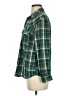 Love Potion Plaid Green Long Sleeve Blouse Size S - photo 5