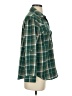 Love Potion Plaid Green Long Sleeve Blouse Size S - photo 4