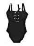 MICHAEL Michael Kors Solid Black One Piece Swimsuit Size 10 - photo 2