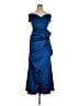 Xscape Blue Cocktail Dress Size 14 - photo 1