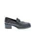 Chanel 100% Leather Gray Black Loafers Size EU 38 1/2 - photo 1