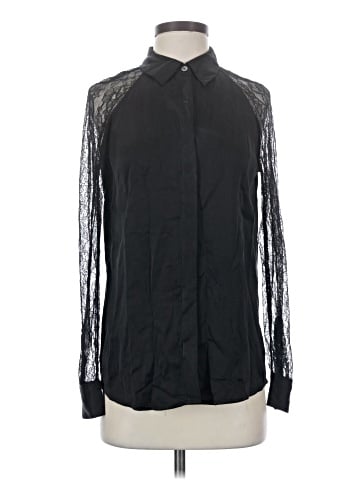 Equipment Long Sleeve Silk Top (view 1)