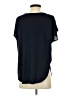 Ann Taylor LOFT 100% Polyester Black Short Sleeve Top Size S - photo 2