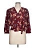 Japna 100% Polyester Burgundy 3/4 Sleeve Blouse Size L - photo 1