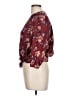 Japna 100% Polyester Burgundy 3/4 Sleeve Blouse Size L - photo 5