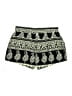 Mine 100% Polyester Paisley Gold Shorts Size L - photo 2