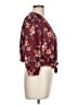 Japna 100% Polyester Burgundy 3/4 Sleeve Blouse Size L - photo 4