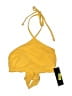 Gianni Bini Solid Yellow Swimsuit Top Size S - photo 1