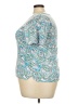 Talbots Outlet Paisley Teal Short Sleeve Top Size 2X - photo 5