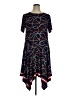 MICHAEL Michael Kors Graphic Camo Checkered-gingham Chevron-herringbone Color Block Damask Fair Isle Floral Hearts Houndstooth Marled Ombre Plaid Polka Dots Multi Color Black Casual Dress Size 0X - photo 1