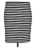 Merona Stripes Black Casual Skirt Size 12 - photo 1
