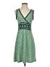 Max Studio Argyle Aztec Or Tribal Print Bow Print Camo Checkered-gingham Chevron-herringbone Color Block Damask Fair Isle Floral Graphic Jacquard Marled Ombre Paisley Green Casual Dress Size S - photo 1