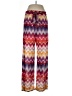 Trina Turk 100% Polyester Print Red Casual Pants Size L - photo 1