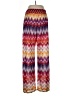 Trina Turk 100% Polyester Print Red Casual Pants Size L - photo 2