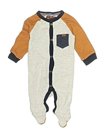 7 For All Mankind Long Sleeve Onesie (view 1)