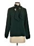 Kasper 100% Polyester Green Long Sleeve Blouse Size S - photo 1