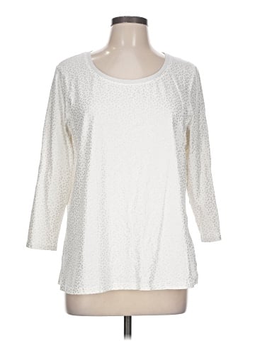 Zenergy by Chico's 3/4 Sleeve T-Shirt (view 1)