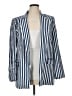 Zara 100% Acetate Stripes Blue Blazer Size XL - photo 1