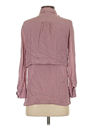 Haute Hippie Long Sleeve Silk Top (view 2)
