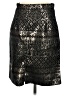 Catherine Malandrino Metallic Black Formal Skirt Size 4 - photo 2