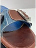 Prada 100% Leather Blue Sandals Size EU 37 1/2 - photo 3