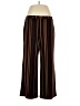 Susan Graver Stripes Black Casual Pants Size L (petite) - photo 1