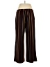 Susan Graver Stripes Black Casual Pants Size L (petite) - photo 2