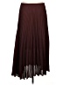 Max Studio 100% Polyester Solid Burgundy Formal Skirt Size M (estimated) - photo 1