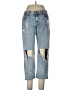 Carmar 100% Cotton Hearts Blue Jeans Size 28 waist - photo 1