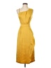 Reiss 100% Polyester Solid Yellow Cocktail Dress Size 2 - photo 1