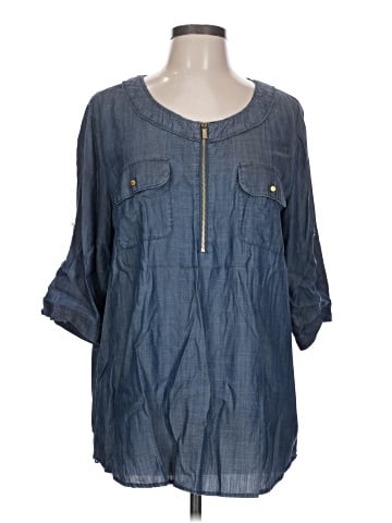 Ellen Tracy 3/4 Sleeve Blouse (view 1)