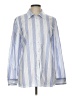 Talbots 100% Cotton Stripes Blue Long Sleeve Button-Down Shirt Size L - photo 1