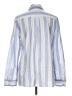 Talbots 100% Cotton Stripes Blue Long Sleeve Button-Down Shirt Size L - photo 2