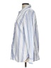 Talbots 100% Cotton Stripes Blue Long Sleeve Button-Down Shirt Size L - photo 5