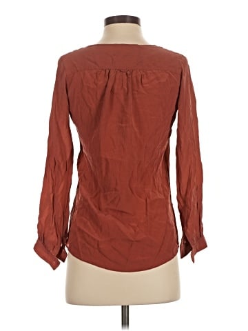 Lil Long Sleeve Silk Top (view 2)