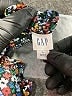 Gap 100% Polyester Floral Blue Short Sleeve Blouse Size L - photo 9