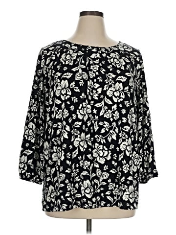 Croft & Barrow 3/4 Sleeve Blouse (view 1)