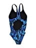 Dolfin Graphic Blue One Piece Swimsuit Size 6 - photo 2