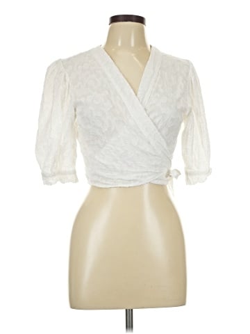 Red Carter 3/4 Sleeve Blouse (view 1)