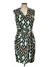 Worthington Print Teal Cocktail Dress Size L (petite) - photo 1
