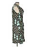 Worthington Print Teal Cocktail Dress Size L (petite) - photo 4