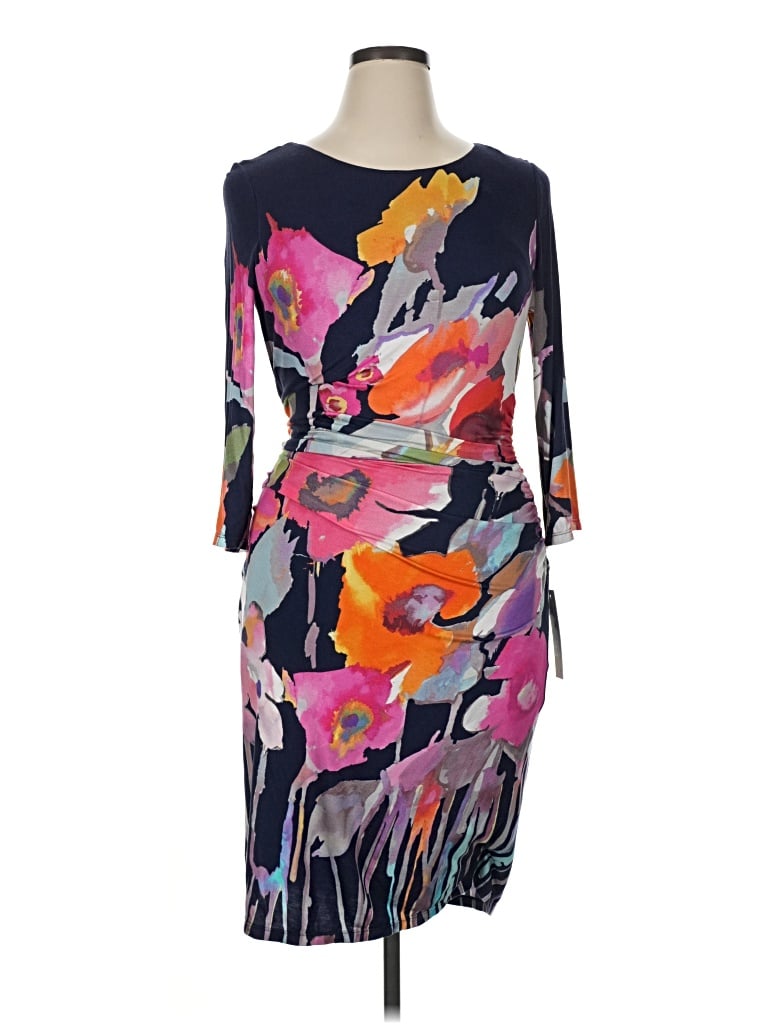 Pre-owned Kay Unger Cocktail Dress In Purple