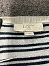 Ann Taylor LOFT Outlet 100% Cotton Stripes Gray Pullover Sweater Size M - photo 7