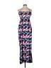 Jordan Taylor Graphic Blue Casual Dress Size L - photo 1