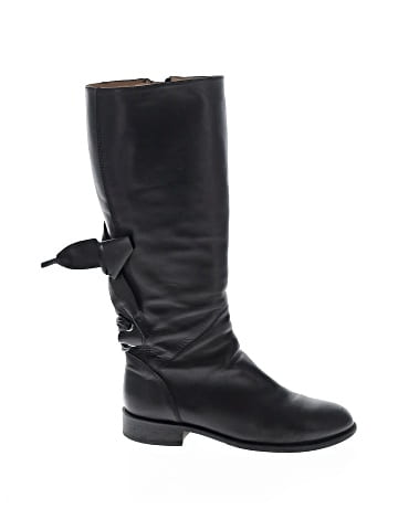 Valentino Garavani Soft Nappa Ascot Ribbon Lace-Up Riding Boots (view 1)